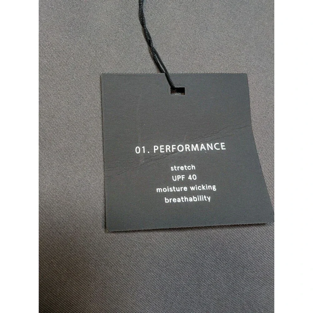 NWT 01.ALGO Performance Straight Chino Pants Gray Men's Size  38x32
